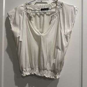 Black Tape white top. XS. Like new